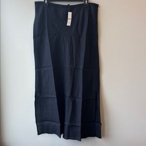 J. Crew NWT black Bridget linen skirt